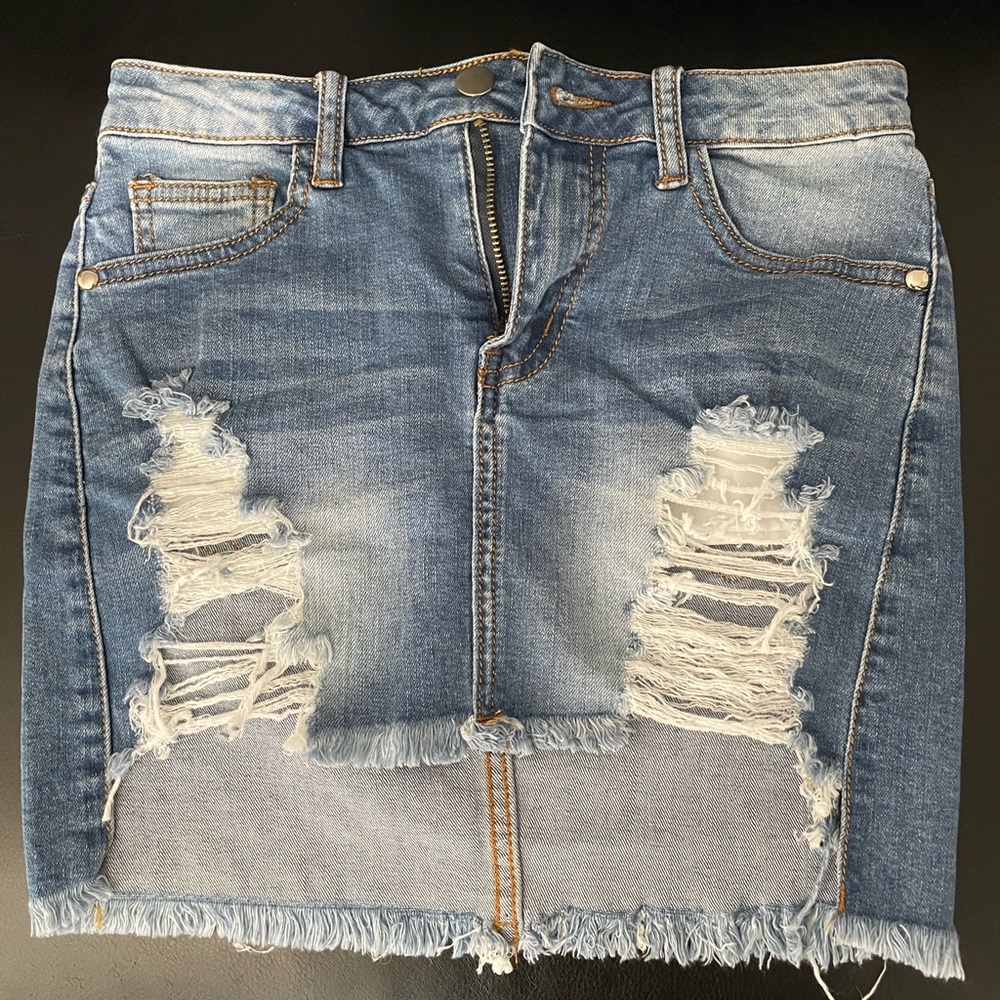 Fashion Nova Jean Skirt